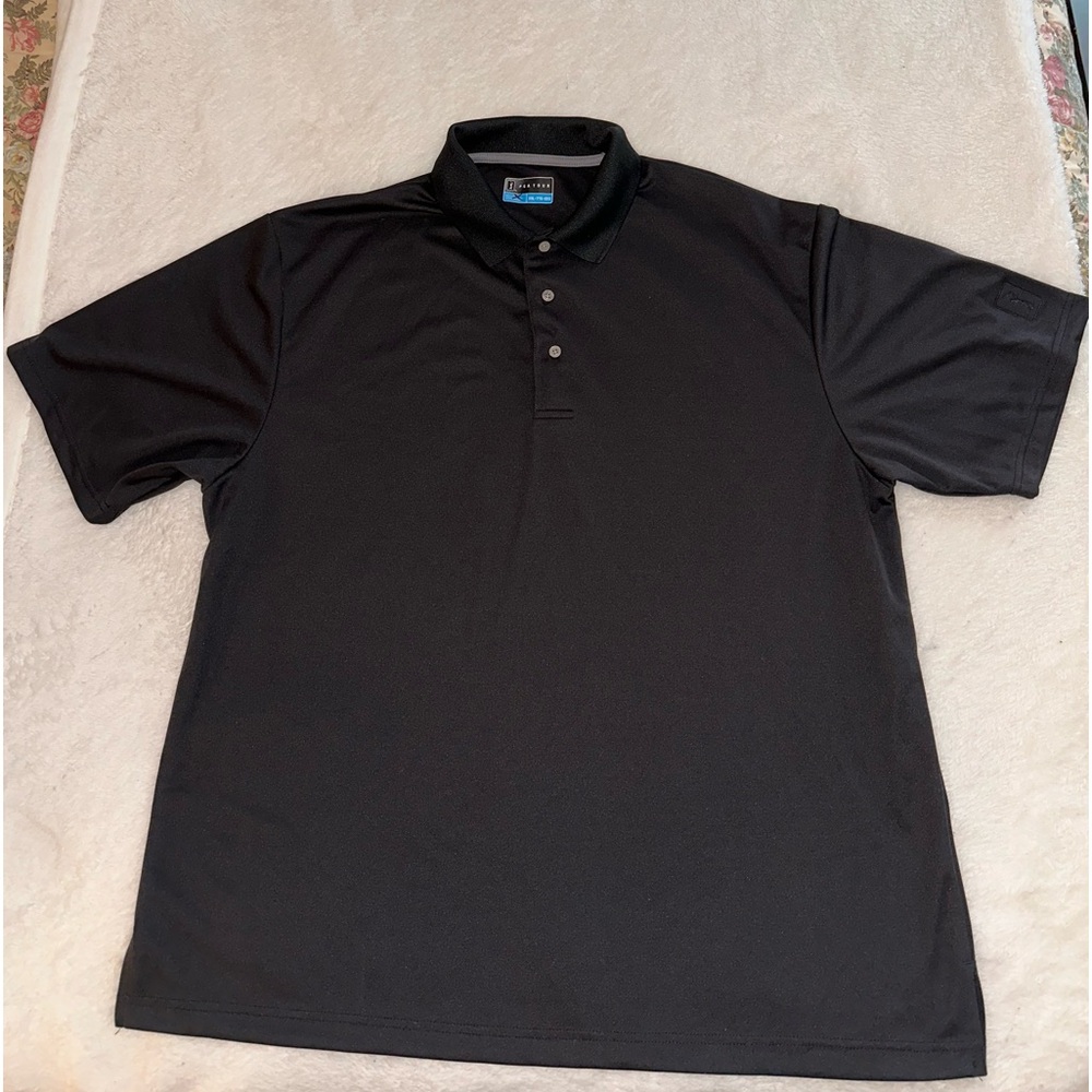 PGA Tour polo shirt black‎ size XXL.